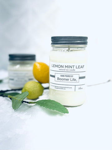 Lemon Mint Leaf Candle