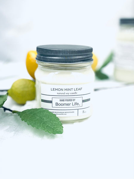 Lemon Mint Leaf Candle
