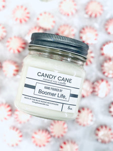 Candy Cane Candle